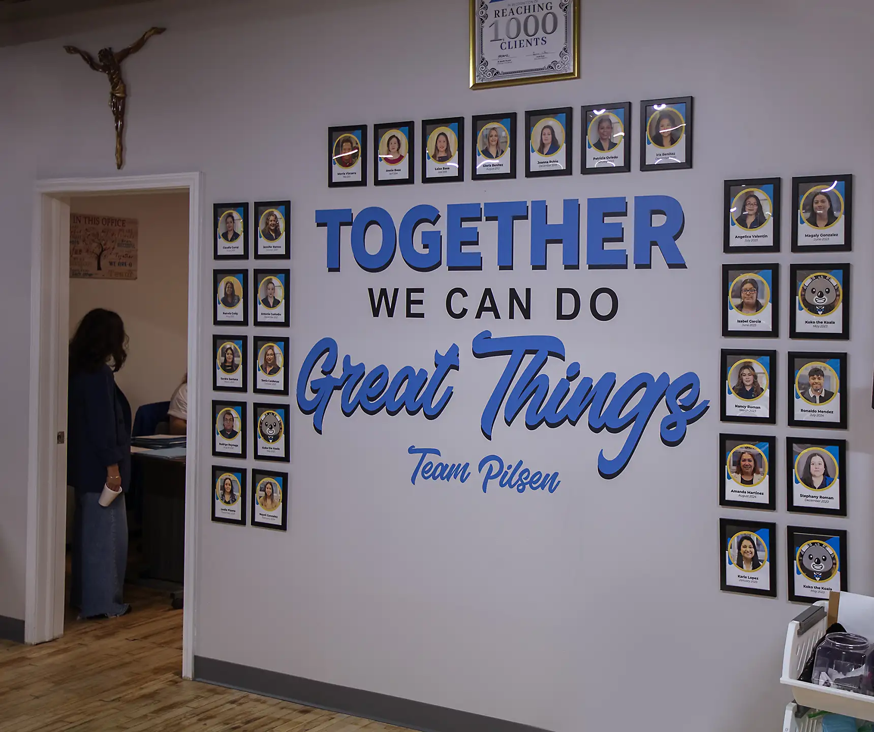 Together We Can wall signage