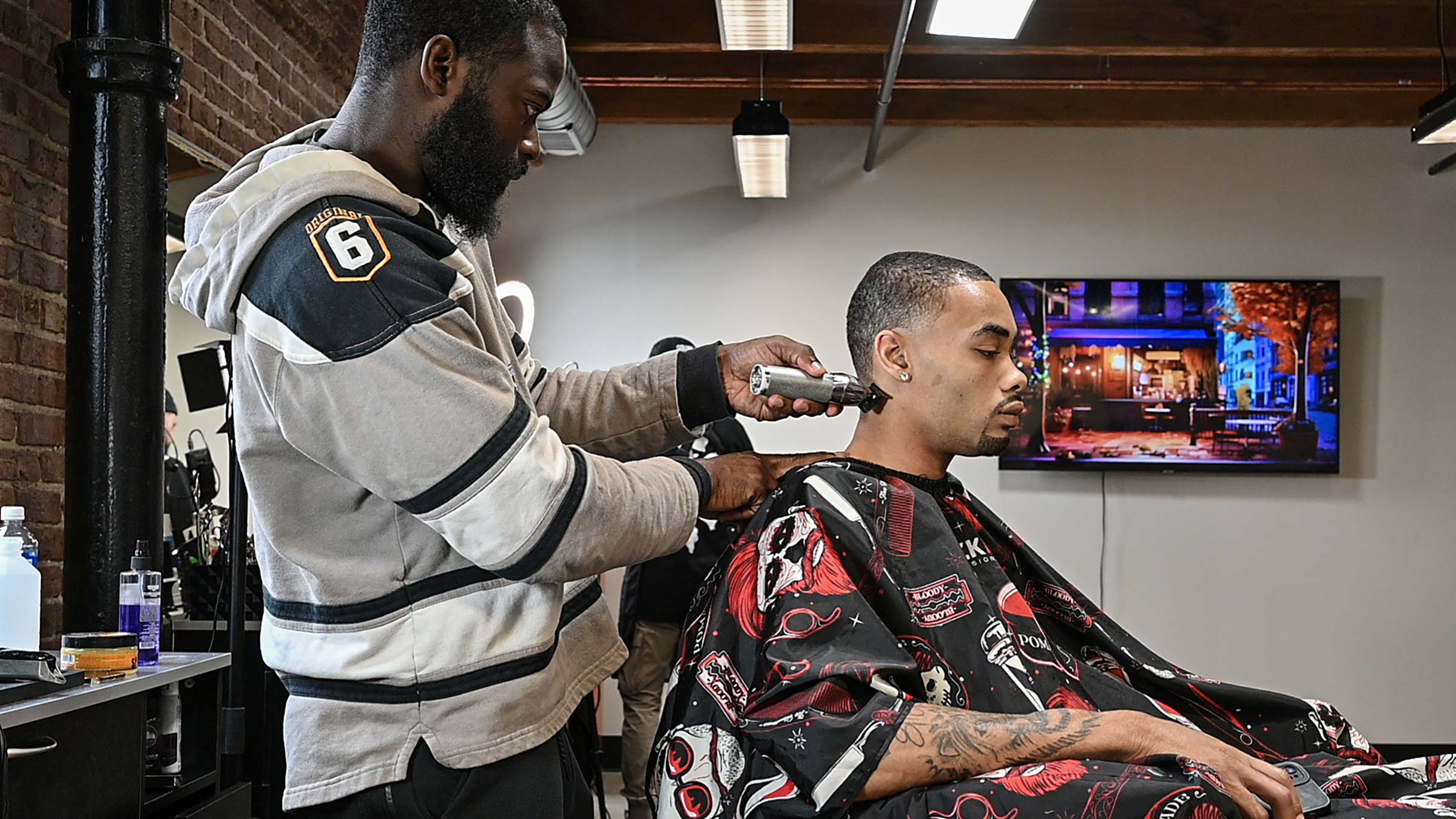 Barber in his catalyst suite