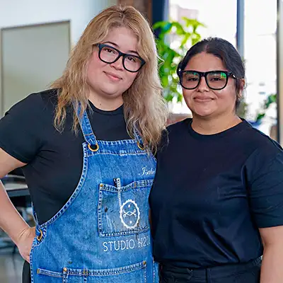 Isabel and Esmeralda of Studio H202, LACUNA salon suite members